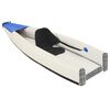 vidaXL Kayak inflable poliéster azul 424x81x31 cm