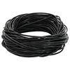 vidaXL Cord&oacute;n de cuero 1 Negro &Oslash;1,5 mm x 5 m Cuero