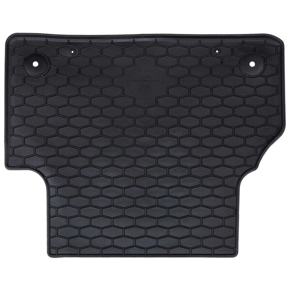 vidaXL Alfombrilla de Coche 4 pcs Negro Goma