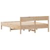 vidaXL Estructura de cama sin colch&oacute;n madera de pino maciza 120x200 cm