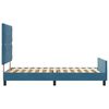 vidaXL Cama tipo Box Spring Azul Oscuro 90 x 190 cm Terciopelo