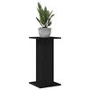 vidaXL Soporte de plantas 2 pcs Roble Negro 30 x 30 x 60 cm