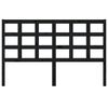 vidaXL Cabecero de cama madera maciza de pino negro 156x4x100 cm