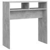 vidaXL Mesa consola madera de ingenier&iacute;a gris hormig&oacute;n 78x30x80 cm