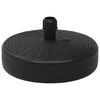 vidaXL Base de sombrilla rellenable con arena/agua negro 24 L