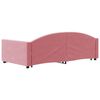 vidaXL Sof&aacute; cama nido terciopelo rosa 100x200 cm