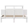 vidaXL Estructura de cama con cabecero madera pino blanco 120x190 cm