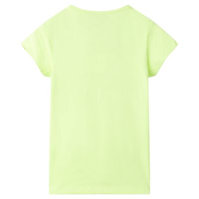 Camiseta infantil amarillo fluorescente 92