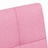 vidaXL Sillas de Comedor con Ruedas 2 pcs Rosa 58 x 65 x 94 cm tela