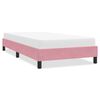 vidaXL Estructura de cama sin colch&oacute;n terciopelo rosa 80x210 cm