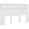 vidaXL Mueble cabecero blanco 160x18,5x104,5 cm