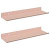 vidaXL Estante flotante 2 uds. Rosa 30 x 9 x 2,5 cm Acero