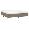 vidaXL Cama sin colch&oacute;n tela gris taupe 160x200 cm