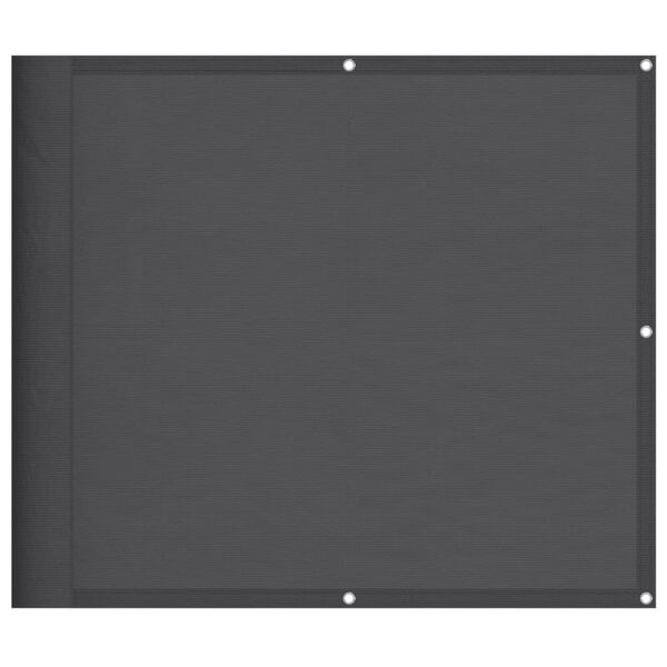 vidaXL Pantalla de balc&oacute;n 100% poli&eacute;ster Oxford antracita 90x800 cm