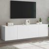 vidaXL Muebles para TV de pared 2 unidades blanco 80x30x41 cm