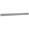 vidaXL Jardinera Gris Claro 770 x 50 x 45 cm Acero Galvanizado