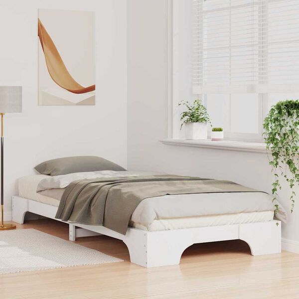 vidaXL Estructura de cama 100 x 210 cm Madera de pino macizo