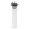 vidaXL Soportes de plantas 2 uds madera ingenier&iacute;a blanco 30x30x80 cm