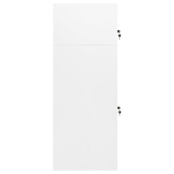 vidaXL Armario para sillas de montar acero blanco 53x53x140 cm