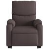 vidaXL Sill&oacute;n masaje el&eacute;ctrico reclinable elevable tela marr&oacute;n oscuro