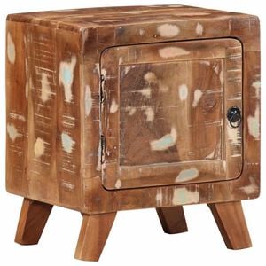 vidaXL Mesita de noche 40x32x46 cm madera maciza reciclada