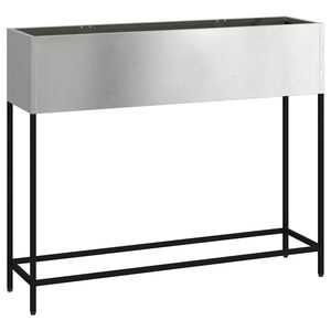 vidaXL Jardinera Elevada Plateado 100 x 26 x 82 cm Acero inoxidable