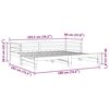 vidaXL Sof&aacute; cama nido sin colch&oacute;n madera maciza blanco 90x190 cm