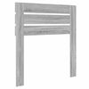 vidaXL Cabecero con cabecera Gris Sonoma 75 cm Madera contrachapada