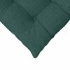 vidaXL Cojines para asiento 2 pcs Verde oscuro 40 x 40 x 6 cm tela