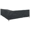 vidaXL Funda para muebles Negro 255 x 255 x 80 cm Tela Oxford 600D