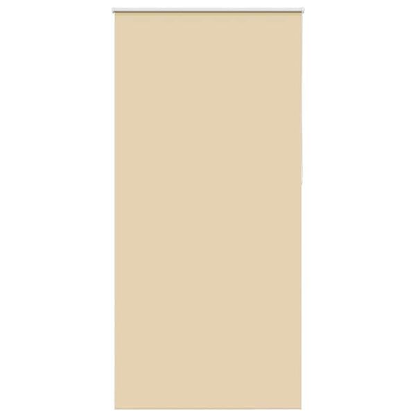 vidaXL Estor Enrollable Opaco Beige 100x230 cm Tela Ancho 95,7 cm