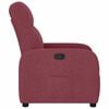 vidaXL Sill&oacute;n reclinable de tela rojo tinto