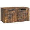 vidaXL Mueble para TV de pared Roble Ahumado 59,5 x 31 x 30 cm