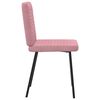 vidaXL Sillas de comedor 2 unidades terciopelo rosa