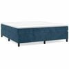 vidaXL Estructura Estructura de cama con somier azul oscuro 200x200 cm
