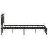 vidaXL Estructura de cama sin colch&oacute;n metal roble marr&oacute;n 183x213 cm
