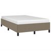 vidaXL Estructura de cama sin colch&oacute;n tela gris taupe 120x190 cm