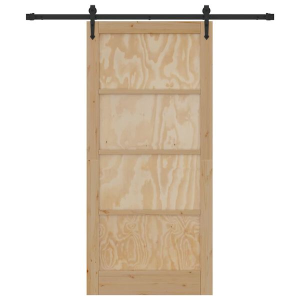 vidaXL Puerta Corredera ORKDAL Marr&oacute;n 93 x 202 cm