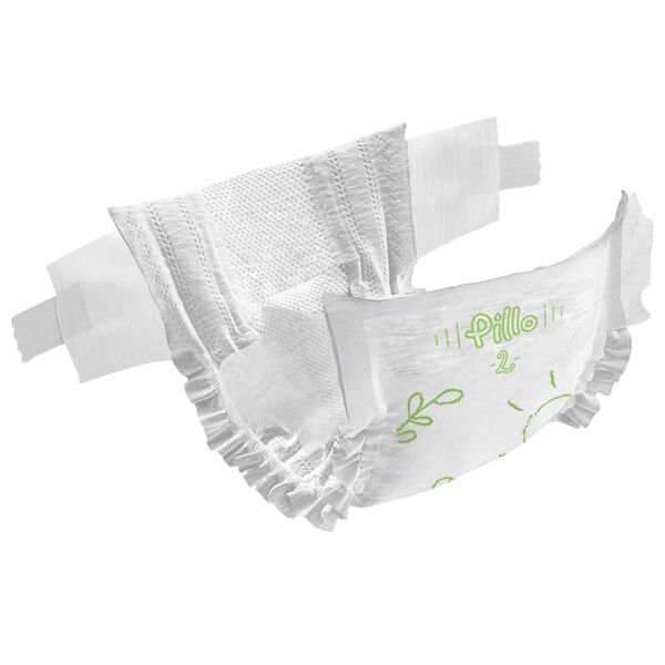 Pillo Pa&ntilde;ales de beb&eacute; 186 unidades talla 2 (4-8 kg)