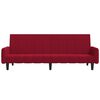 vidaXL Sof&aacute; cama de 2 plazas terciopelo rojo tinto