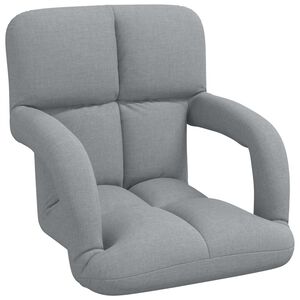 vidaXL Sill&oacute;n de suelo ajustable con reposabrazos