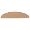 vidaXL Alfombrilla autoadhesiva escalera 20 uds beige 56x17x3 cm