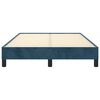 vidaXL Estructura de cama sin colch&oacute;n terciopelo azul oscuro 120x190cm