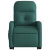 vidaXL Sill&oacute;n masaje el&eacute;ctrico reclinable elevable tela verde oscuro