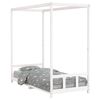 vidaXL Estructura de cama para ni&ntilde;os madera de pino blanco 90x200 cm