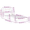vidaXL Estructura de cama Viana sin colch&oacute;n cuero sint&eacute;tico marr&oacute;n 90x200 cm