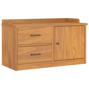 vidaXL Banco de recibidor SANDNES madera maciza de pino 87x40x50 cm
