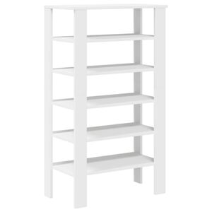 vidaXL Zapatero madera contrachapada blanco 61x32x105 cm