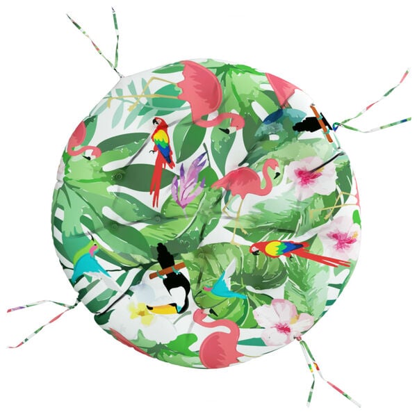 vidaXL Coj&iacute;n redondo tela Oxford multicolor &Oslash; 100x11 cm