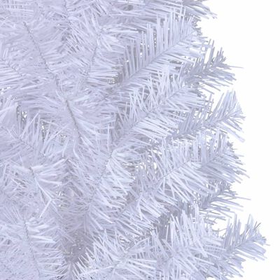 vidaXL Árbol de Navidad artificial con ramas gruesas PVC blanco 120 cm